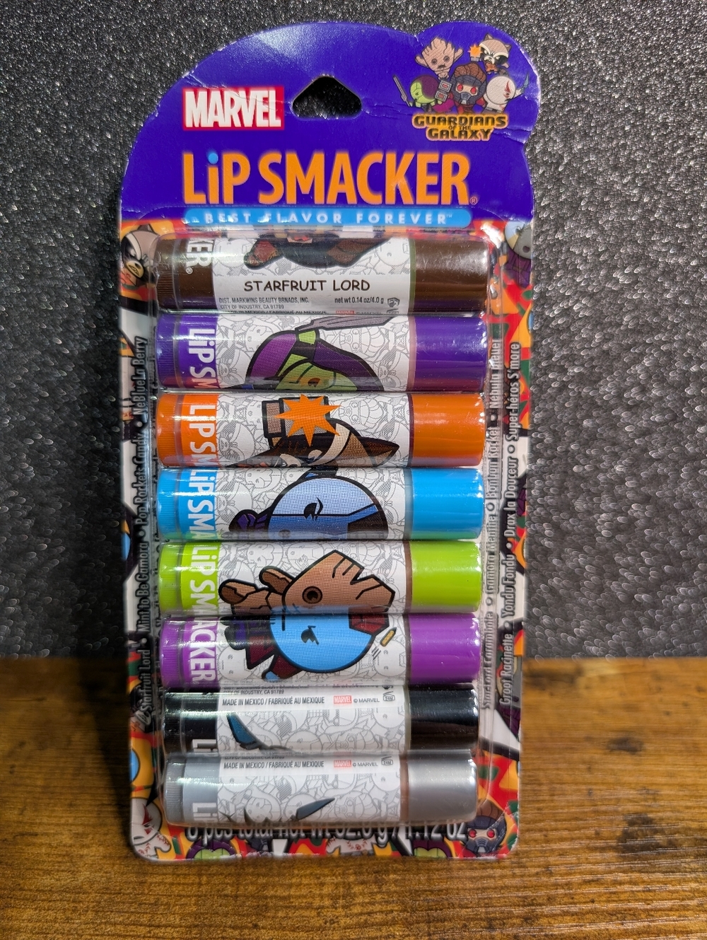 Marvel Guardians of the Galaxy Lip Smacker 8-Piece Lip Balm Pack